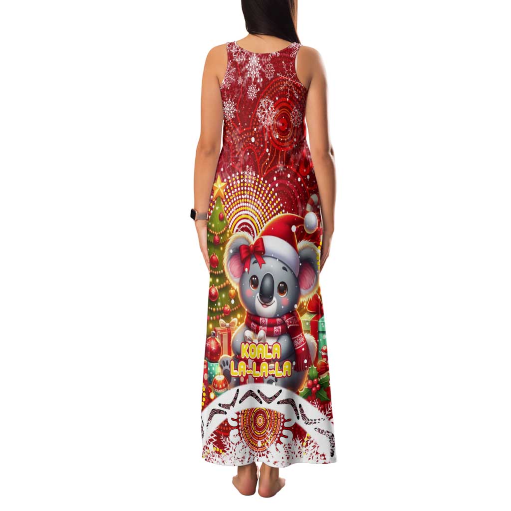 Koality Christmas Tank Maxi Dress Cute Aussie Koala Holiday - Aussie Hoodie