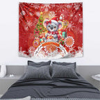 Koality Christmas Tapestry Cute Aussie Koala Holiday - Aussie Hoodie