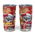 Koality Christmas Tumbler Cup Cute Aussie Koala Holiday - Aussie Hoodie