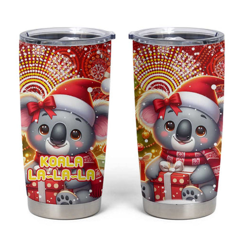 Koality Christmas Tumbler Cup Cute Aussie Koala Holiday - Aussie Hoodie