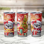 Koality Christmas Tumbler Cup Cute Aussie Koala Holiday - Aussie Hoodie