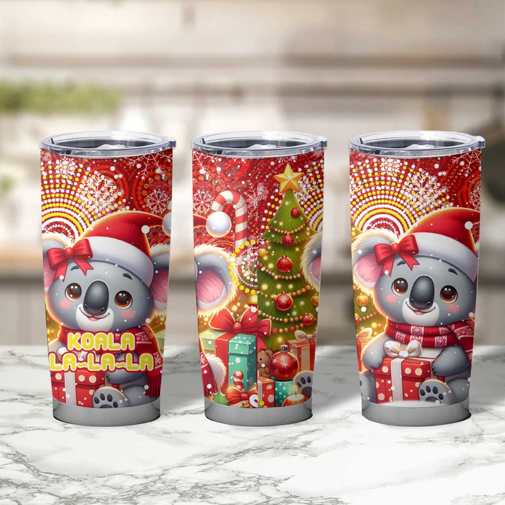 Koality Christmas Tumbler Cup Cute Aussie Koala Holiday - Aussie Hoodie