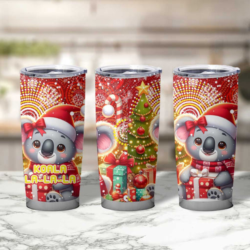 Koality Christmas Tumbler Cup Cute Aussie Koala Holiday - Aussie Hoodie