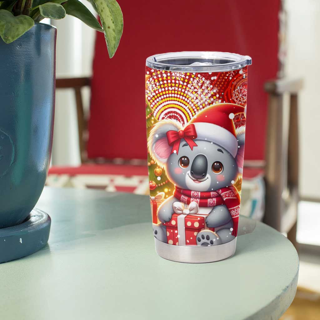 Koality Christmas Tumbler Cup Cute Aussie Koala Holiday - Aussie Hoodie