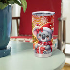 Koality Christmas Tumbler Cup Cute Aussie Koala Holiday - Aussie Hoodie