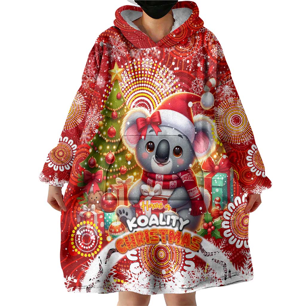Koality Christmas Wearable Blanket Hoodie Cute Aussie Koala Holiday - Aussie Hoodie