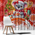 Koality Christmas Window Curtain Cute Aussie Koala Holiday - Aussie Hoodie