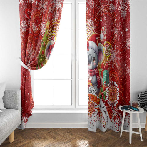 Koality Christmas Window Curtain Cute Aussie Koala Holiday - Aussie Hoodie