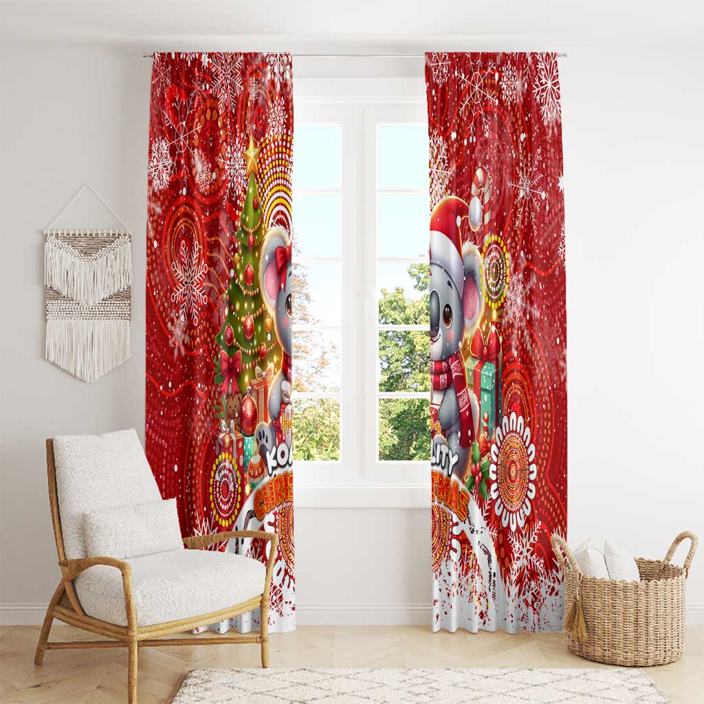 Koality Christmas Window Curtain Cute Aussie Koala Holiday - Aussie Hoodie