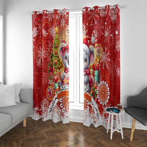 Koality Christmas Window Curtain Cute Aussie Koala Holiday - Aussie Hoodie