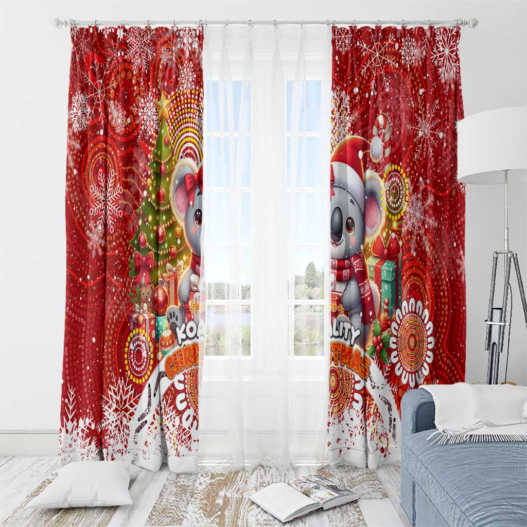 Koality Christmas Window Curtain Cute Aussie Koala Holiday - Aussie Hoodie