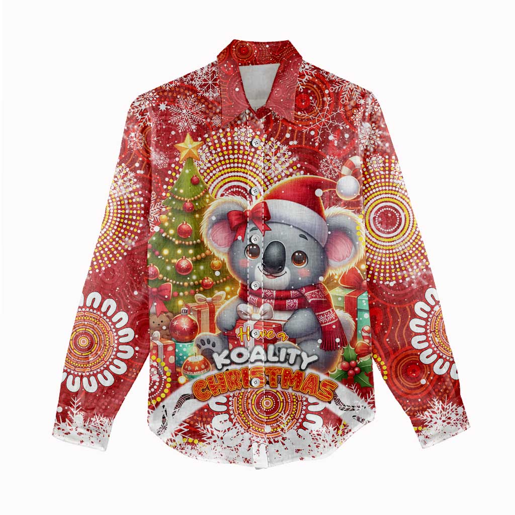 Koality Christmas Women Casual Shirt Cute Aussie Koala Holiday - Aussie Hoodie