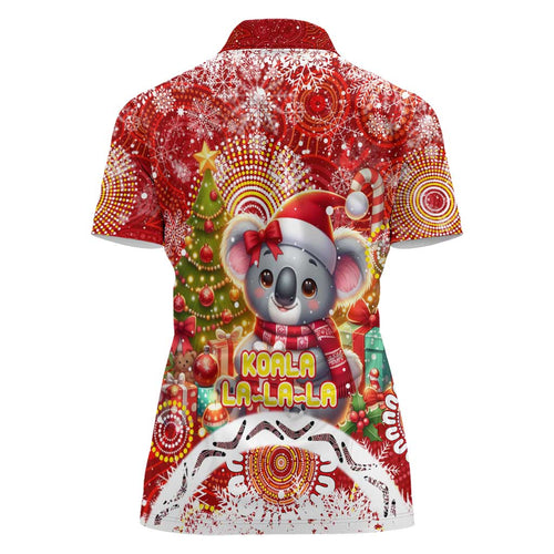 Koality Christmas Women Polo Shirt Cute Aussie Koala Holiday - Aussie Hoodie