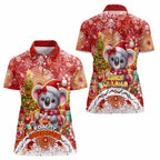 Koality Christmas Women Polo Shirt Cute Aussie Koala Holiday - Aussie Hoodie