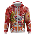 Koality Christmas Zip Hoodie Cute Aussie Koala Holiday - Aussie Hoodie