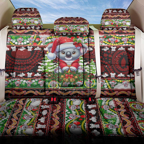 Koala Christmas Back Car Seat Cover Australia Aboriginal Cute Santa Koalas - Aussie Hoodie