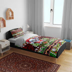 Koala Christmas Bedding Set Australia Aboriginal Cute Santa Koalas - Aussie Hoodie