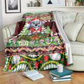Koala Christmas Blanket Australia Aboriginal Cute Santa Koalas - Aussie Hoodie