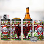 Koala Christmas 4 in 1 Can Cooler Tumbler Australia Aboriginal Cute Santa Koalas - Aussie Hoodie