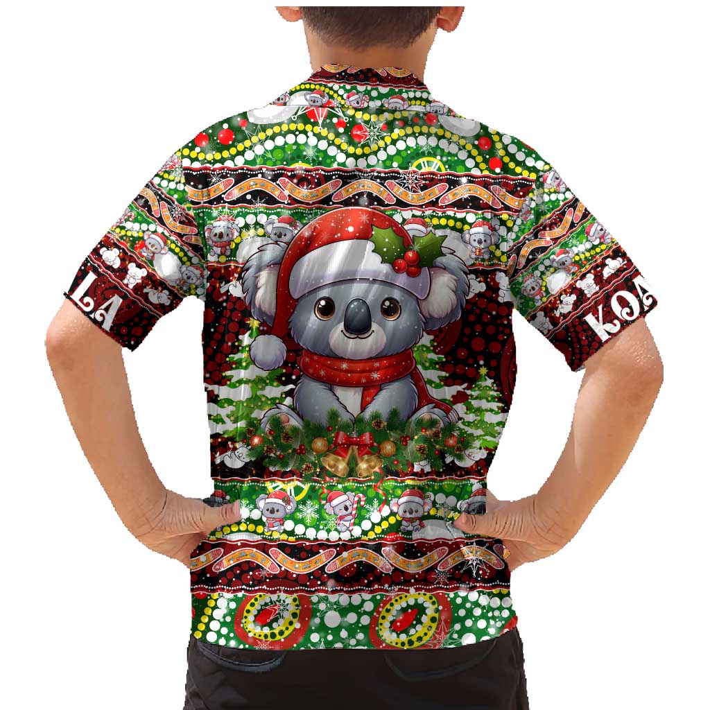 Koala Christmas Family Matching Mermaid Dress and Hawaiian Shirt Australia Aboriginal Cute Santa Koalas - Aussie Hoodie