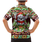 Koala Christmas Family Matching Mermaid Dress and Hawaiian Shirt Australia Aboriginal Cute Santa Koalas - Aussie Hoodie