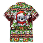 Koala Christmas Family Matching Mermaid Dress and Hawaiian Shirt Australia Aboriginal Cute Santa Koalas - Aussie Hoodie