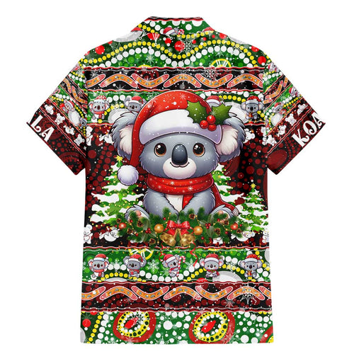Koala Christmas Family Matching Mermaid Dress and Hawaiian Shirt Australia Aboriginal Cute Santa Koalas - Aussie Hoodie