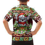 Koala Christmas Family Matching Summer Maxi Dress and Hawaiian Shirt Australia Aboriginal Cute Santa Koalas - Aussie Hoodie