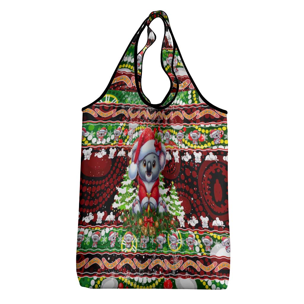 Koala Christmas Grocery Bag Australia Aboriginal Cute Santa Koalas - Aussie Hoodie