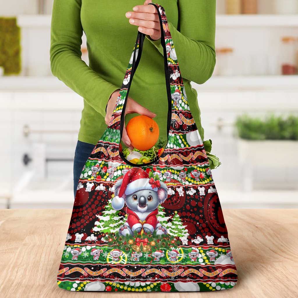 Koala Christmas Grocery Bag Australia Aboriginal Cute Santa Koalas - Aussie Hoodie