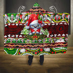 Koala Christmas Hooded Blanket Australia Aboriginal Cute Santa Koalas - Aussie Hoodie