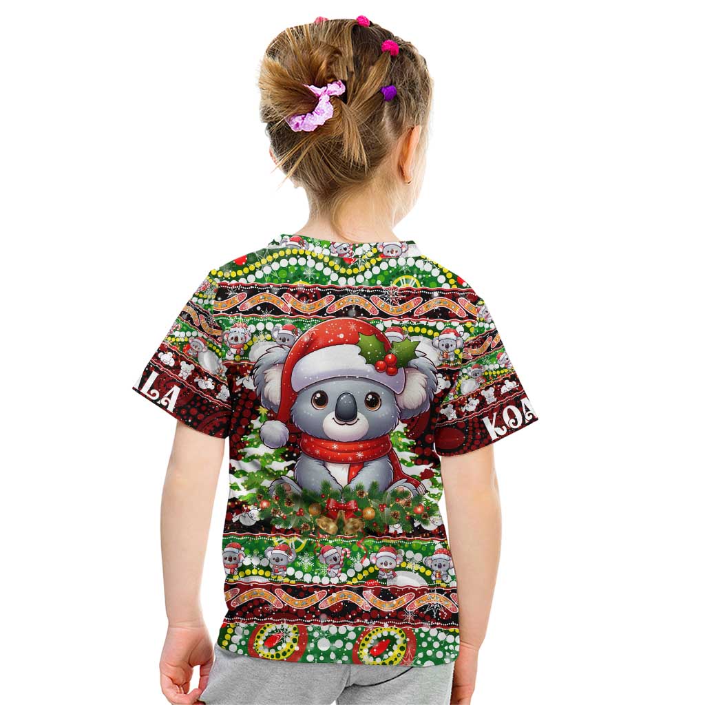 Koala Christmas Kid T Shirt Australia Aboriginal Cute Santa Koalas - Aussie Hoodie