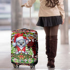 Koala Christmas Luggage Cover Australia Aboriginal Cute Santa Koalas - Aussie Hoodie