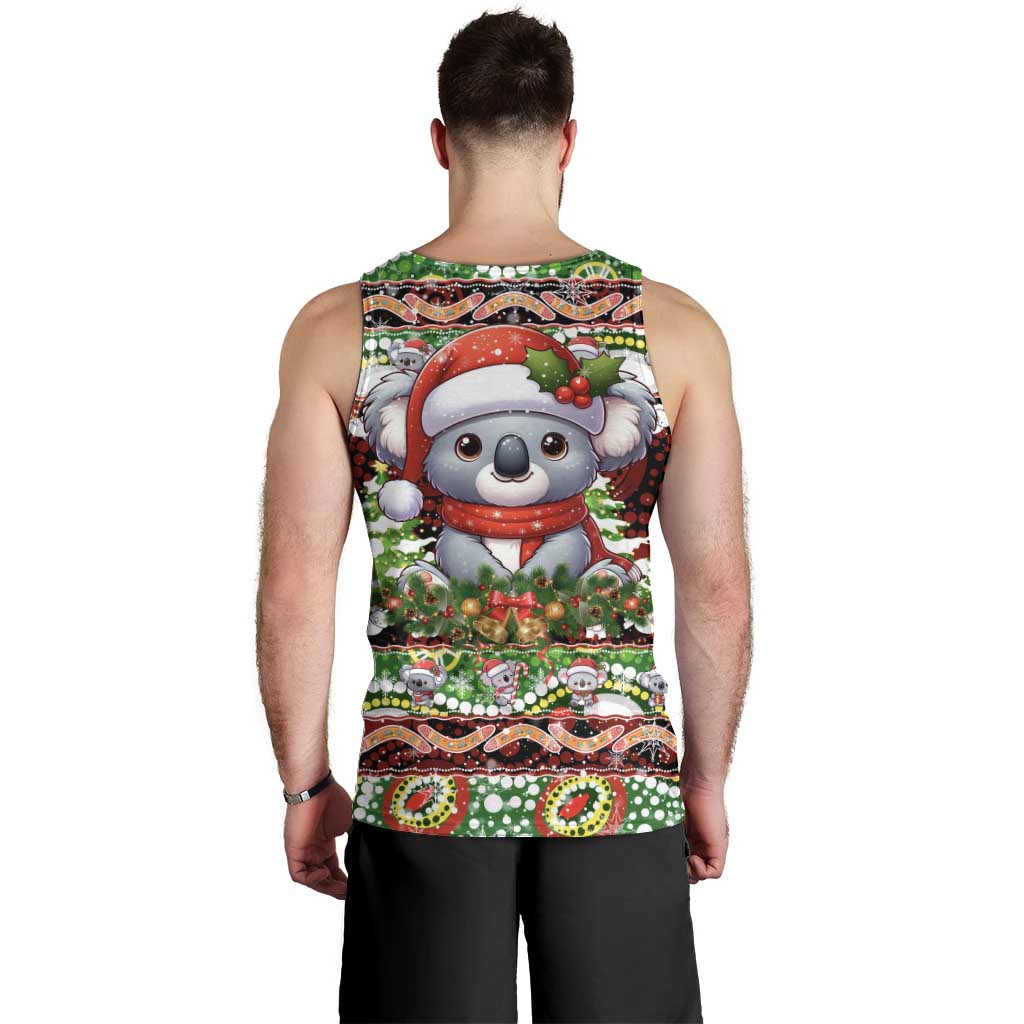 Koala Christmas Men Tank Top Australia Aboriginal Cute Santa Koalas - Aussie Hoodie