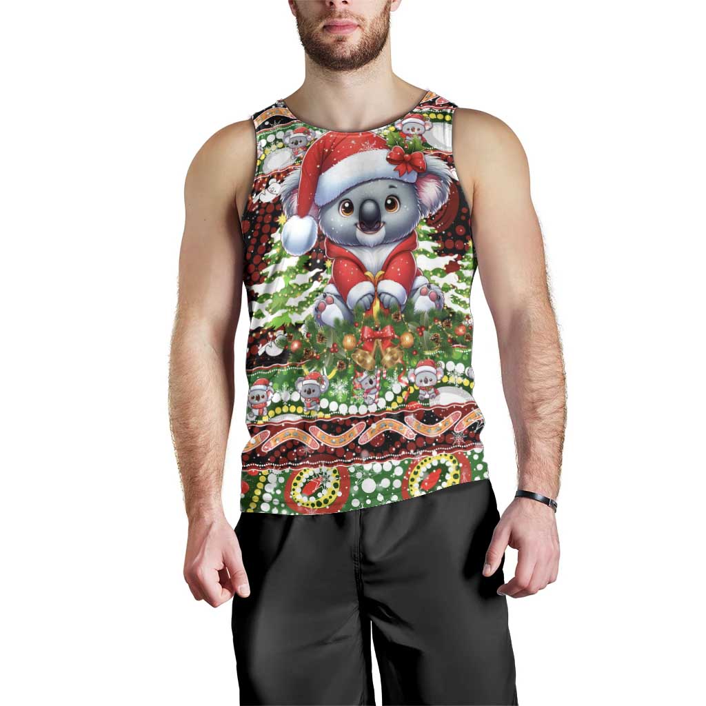 Koala Christmas Men Tank Top Australia Aboriginal Cute Santa Koalas - Aussie Hoodie