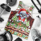 Koala Christmas Men Tank Top Australia Aboriginal Cute Santa Koalas - Aussie Hoodie