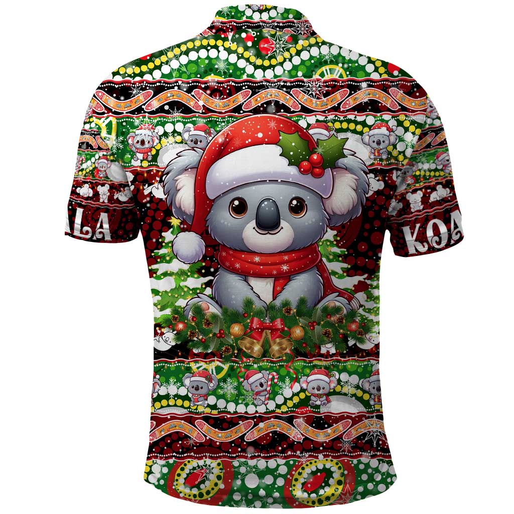 Koala Christmas Polo Shirt Australia Aboriginal Cute Santa Koalas - Aussie Hoodie