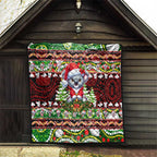 Koala Christmas Quilt Australia Aboriginal Cute Santa Koalas - Aussie Hoodie