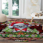 Koala Christmas Round Carpet Australia Aboriginal Cute Santa Koalas - Aussie Hoodie