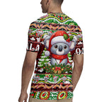 Koala Christmas Rugby Jersey Australia Aboriginal Cute Santa Koalas - Aussie Hoodie