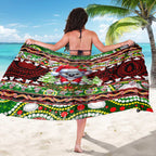 Koala Christmas Sarong Australia Aboriginal Cute Santa Koalas - Aussie Hoodie