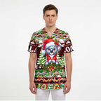 Koala Christmas Scrub Top Australia Aboriginal Cute Santa Koalas - Aussie Hoodie