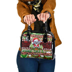 Koala Christmas Shoulder Handbag Australia Aboriginal Cute Santa Koalas - Aussie Hoodie