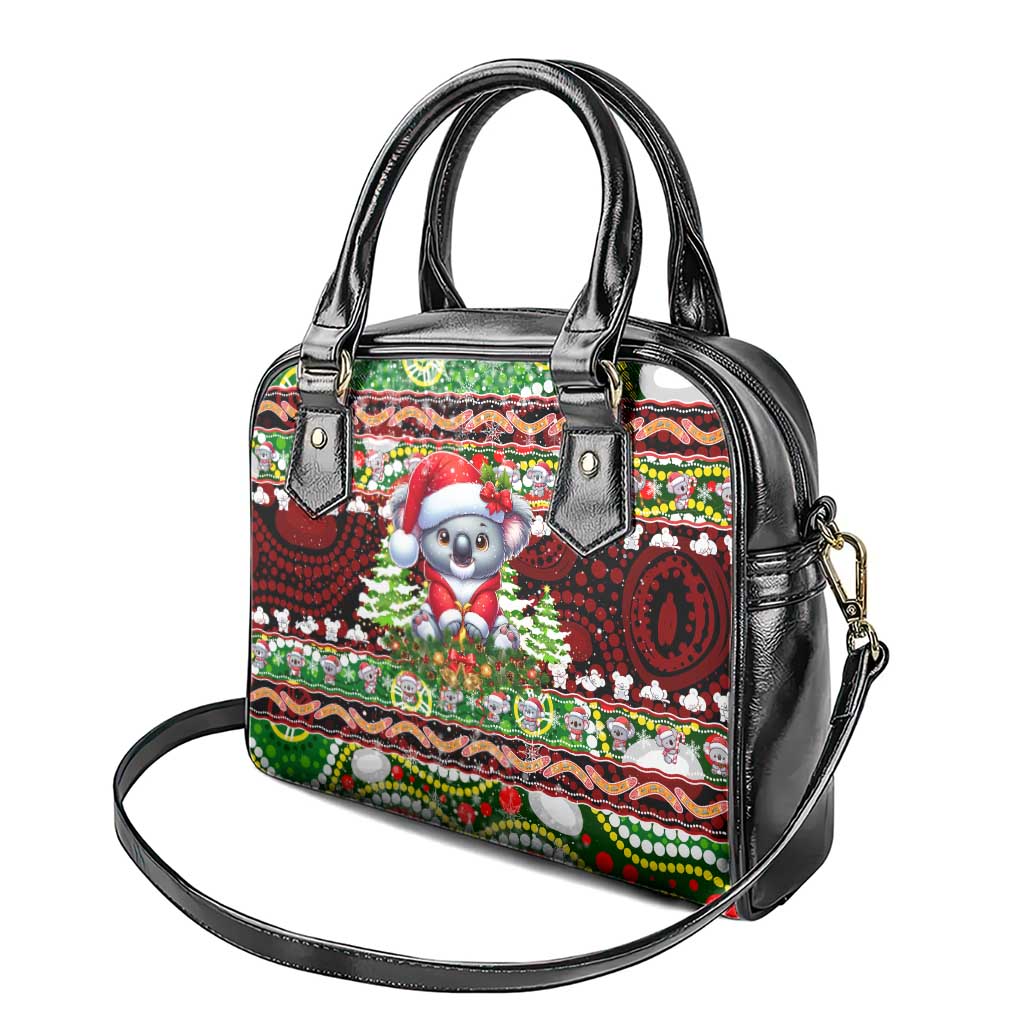 Koala Christmas Shoulder Handbag Australia Aboriginal Cute Santa Koalas - Aussie Hoodie