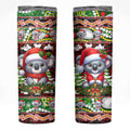 Koala Christmas Skinny Tumbler Australia Aboriginal Cute Santa Koalas - Aussie Hoodie