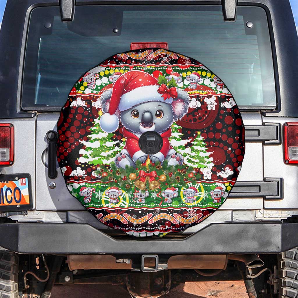 Koala Christmas Spare Tire Cover Australia Aboriginal Cute Santa Koalas - Aussie Hoodie