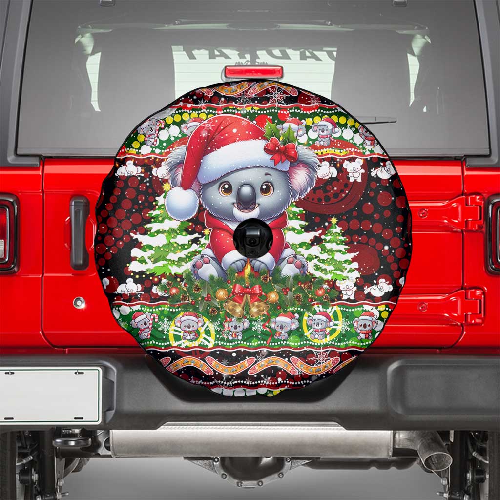 Koala Christmas Spare Tire Cover Australia Aboriginal Cute Santa Koalas - Aussie Hoodie