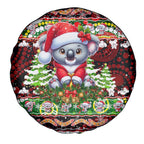 Koala Christmas Spare Tire Cover Australia Aboriginal Cute Santa Koalas - Aussie Hoodie