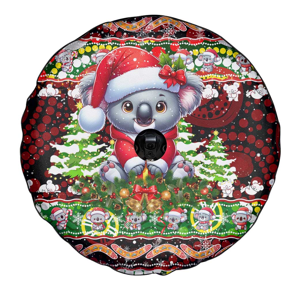 Koala Christmas Spare Tire Cover Australia Aboriginal Cute Santa Koalas - Aussie Hoodie