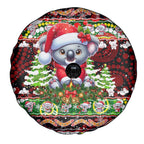 Koala Christmas Spare Tire Cover Australia Aboriginal Cute Santa Koalas - Aussie Hoodie
